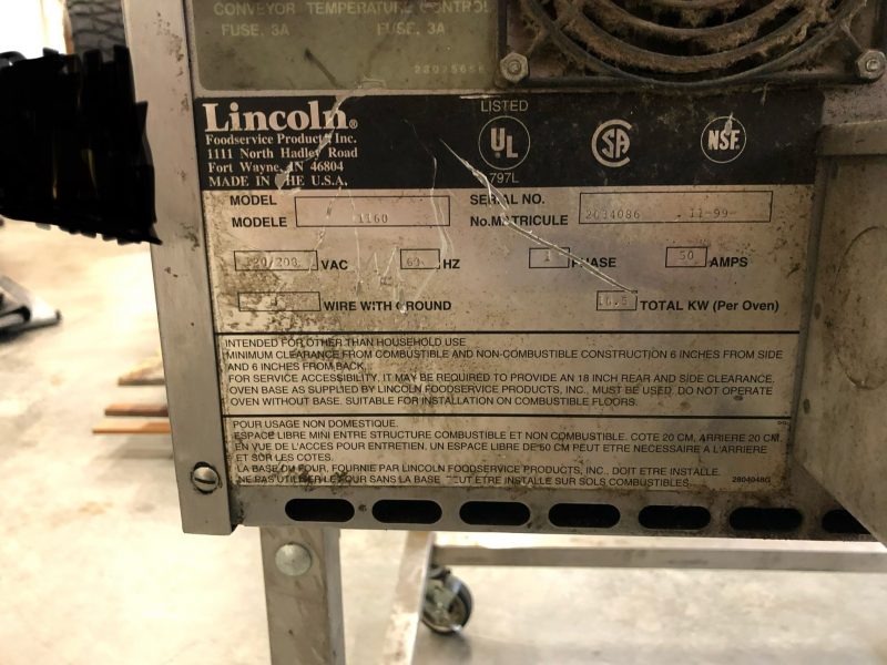 1160 Lincoln Conveyor